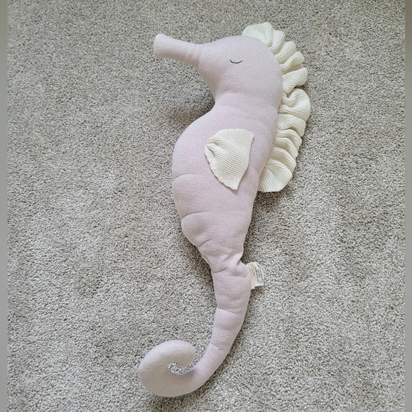 Meri Meri Bianca Seahorse Shimmer Iridescent Knit Plush - Picture 2 of 6